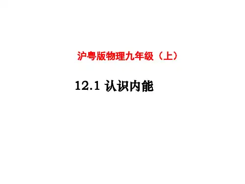 1认识内能课件--沪粤版九年级物理上册