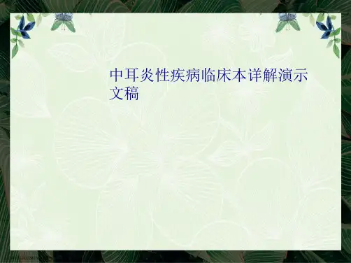 中耳炎性疾病临床本详解演示文稿