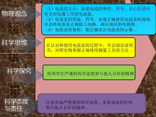 电流的测量     物理九年级全一册