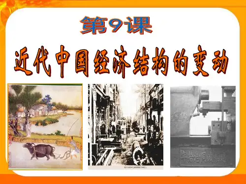 历史必修2第九课近代经济结构变动