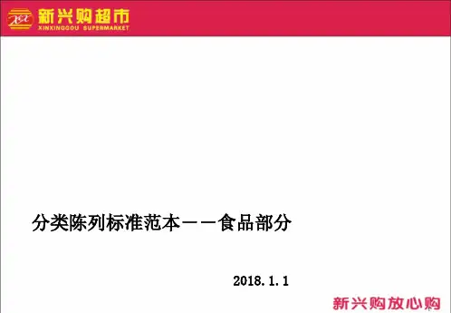 陈列标准食品部分类(超市非常好的培训资料)