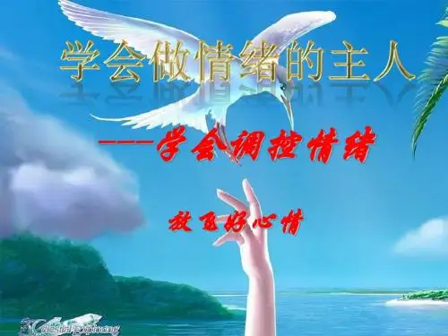 中学生《学会调控情绪——放飞好心情》心理健康教育主题班会PPT课件