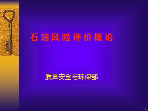 石油的危险辨识与风险评价
