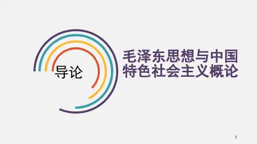 2018年版毛概导论ppt课件