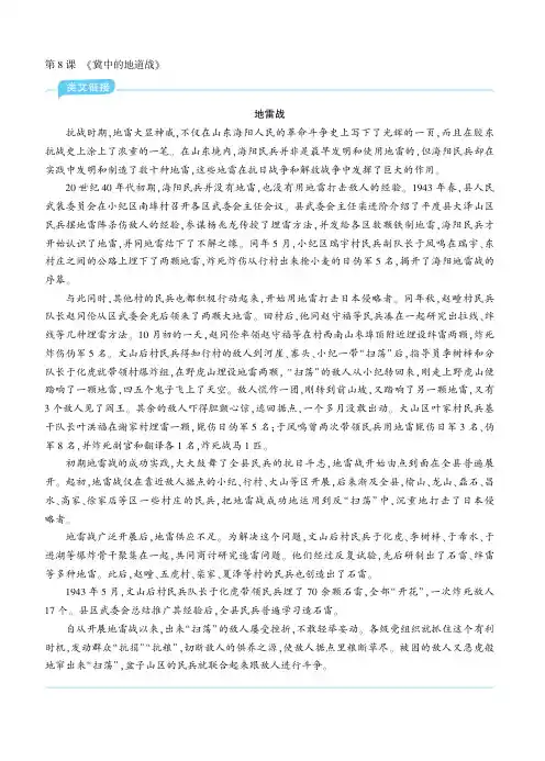 拓展阅读：《地雷战》