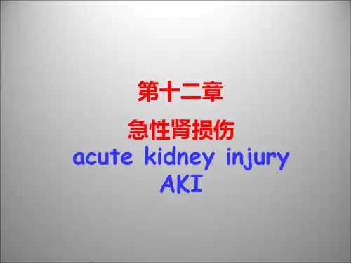 急性肾损伤