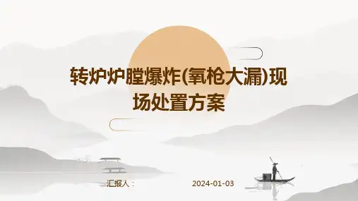 转炉炉膛爆炸(氧枪大漏)现场处置方案(1)