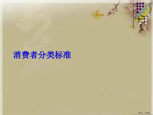 消费者分类标准