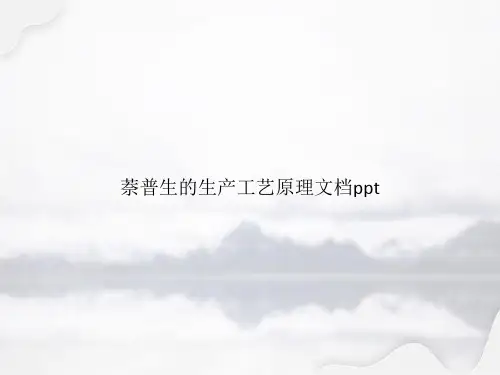 萘普生的生产工艺原理专选课件