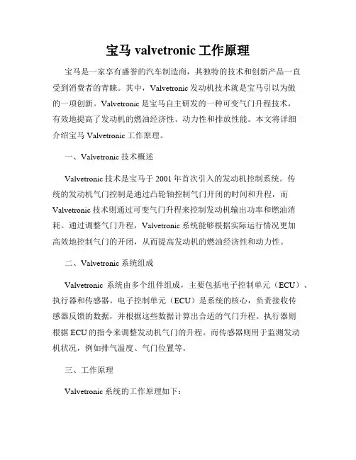 宝马valvetronic工作原理