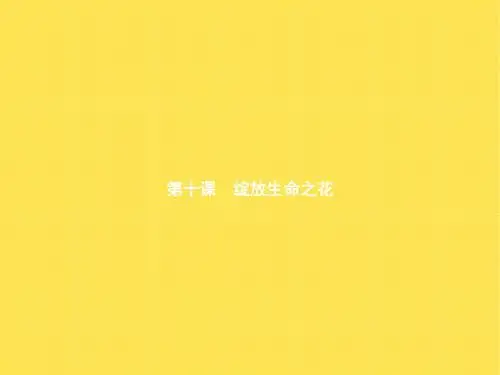 部编人教七年级道德与法治上册课件：4.10.1感受生命的意义(共11张PPT)