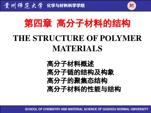 材料科学基础第四章 高分子材料的结构