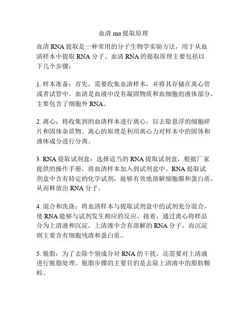 血清rna提取原理
