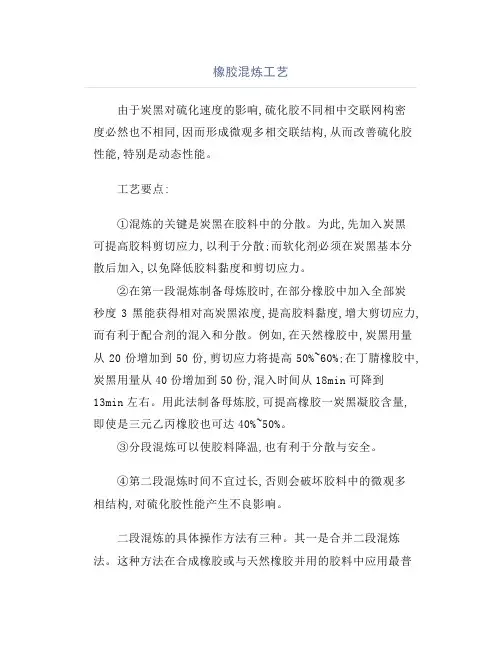 橡胶混炼工艺