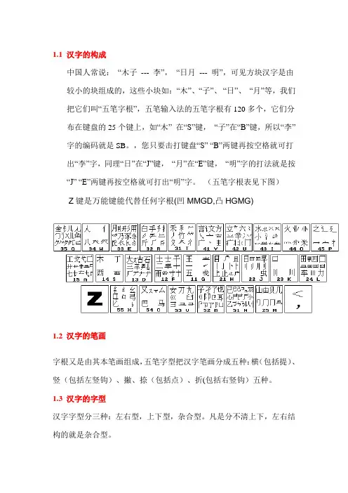 五笔打字教程(五笔字根表及详细步骤)