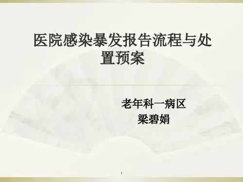 医院感染暴发报告流程与处置预案 (2)ppt课件