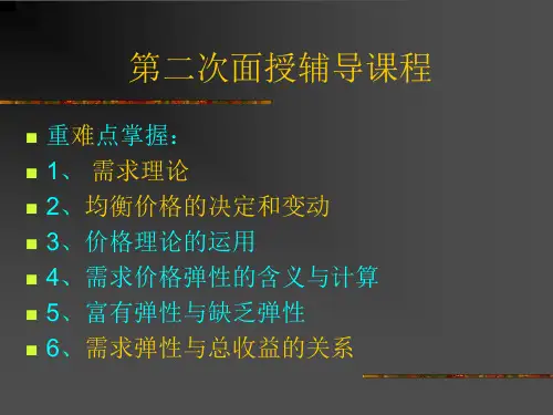 需求曲线上点的移动