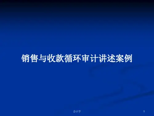 销售与收款循环审计讲述案例PPT学习教案