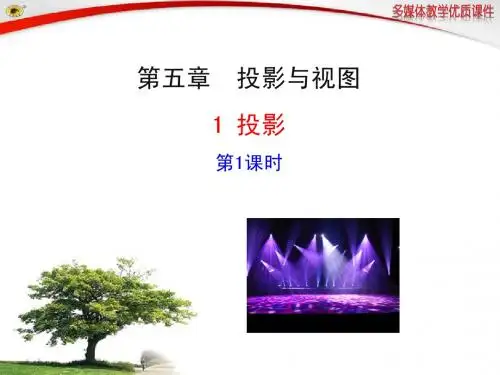 1 投影  第1课时2014最新北师大版九年级课件