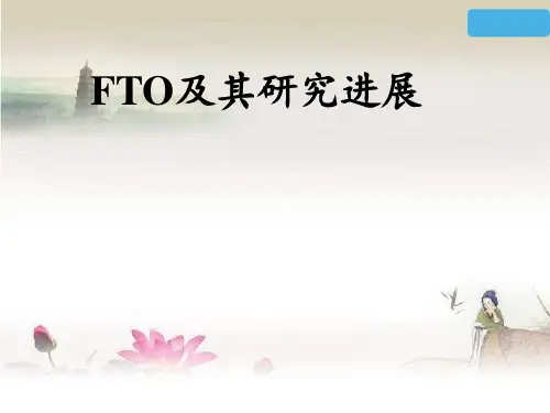 FTO及其研究进展-PPT