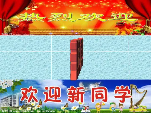 高一新生入学主题班会ppt课件