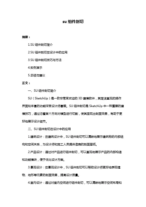 su组件剖切