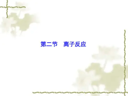 高考化学一轮复习：2.2《离子反应》ppt课件