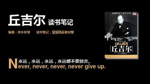 《丘吉尔》读书笔记PPT作品