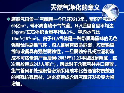 天然气净化工艺剖析