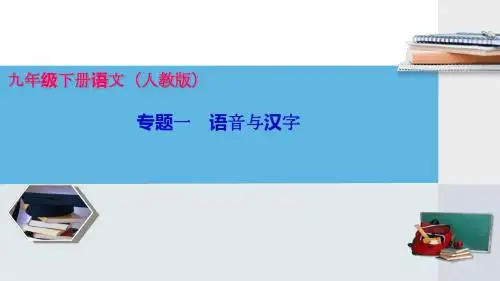 人教版九年级语文下册复习专题课件全套