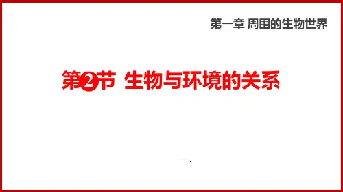 《生物与环境的关系》PPT精品课件