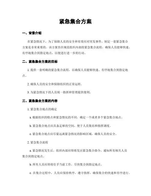 紧急集合方案