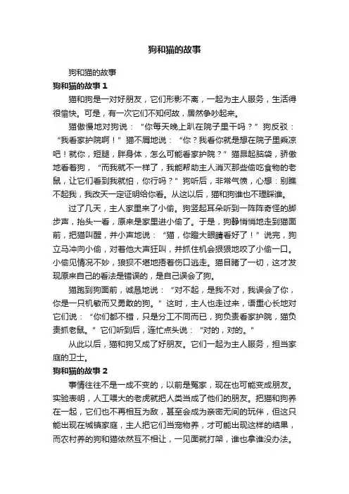 狗和猫的故事