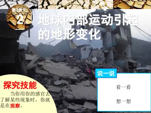 3.2地球内部运动引起的地形变化