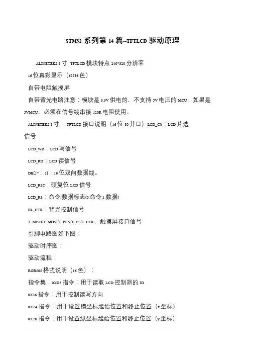 STM32系列第14篇--TFTLCD驱动原理