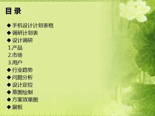 产品调研PPT