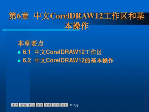 中文CorelDRAW12工作区和基本操作