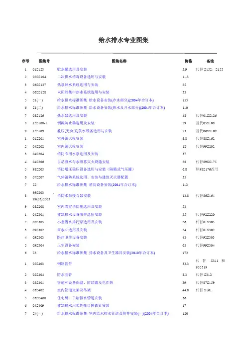 版建筑设备安装工程图集