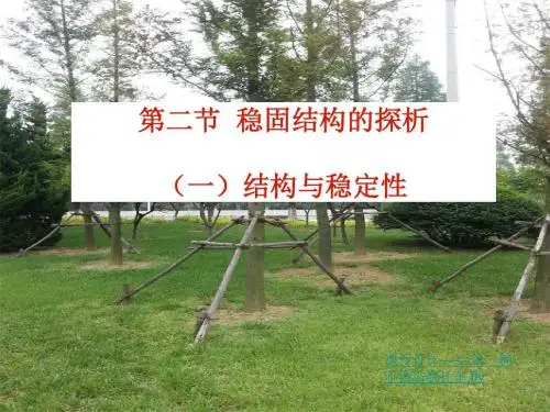 苏教版高中通用技术《技术与设计 2》第一单元第二节《结构与稳定性》教课件设计