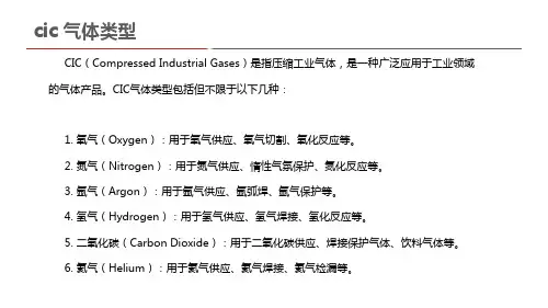 cic 气体类型