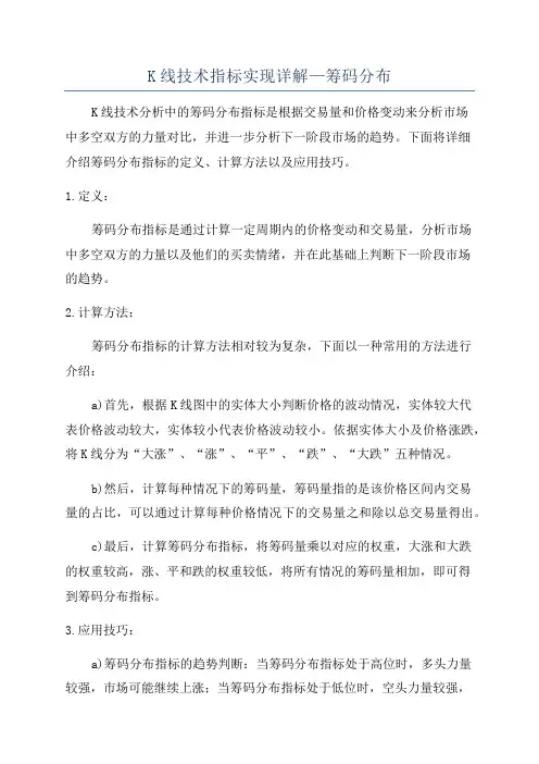 K线技术指标实现详解—筹码分布