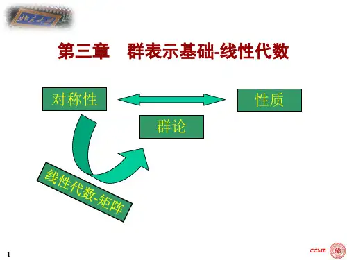 群论 第三章-线性代数