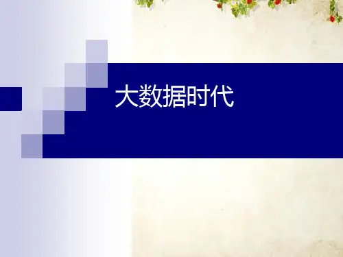 大数据介绍(PPT 22页)
