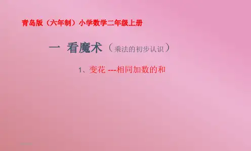 新版青岛版二年级上册数学全册课件(最新改版)