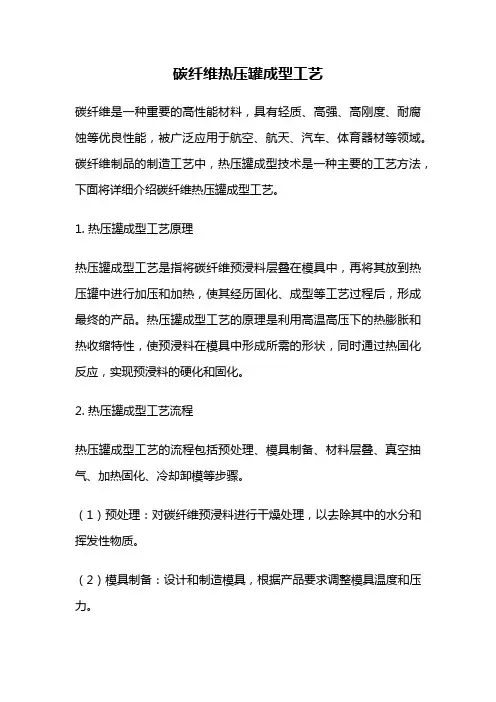 碳纤维热压罐成型工艺