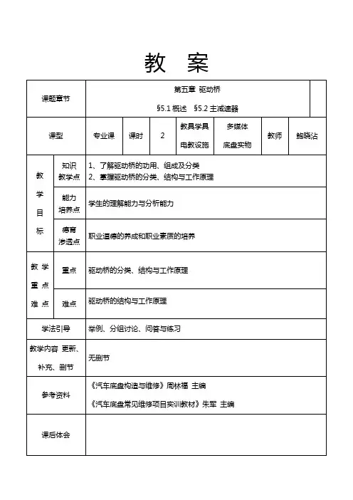 第五章 驱动桥