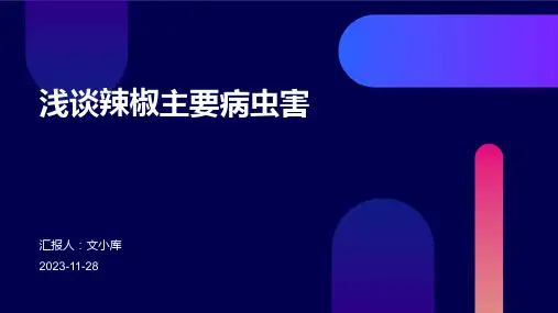 浅谈辣椒主要病虫害