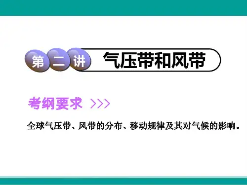 高中一轮复习地理人教版课件第1部分第二章第二讲气压带和风带