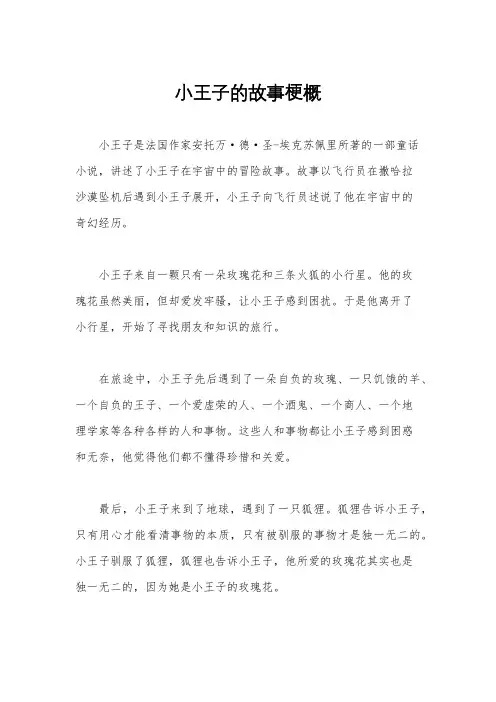 小王子的故事梗概