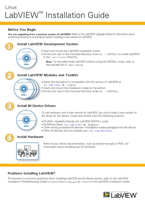 NI LabVIEW 1安装指南说明书